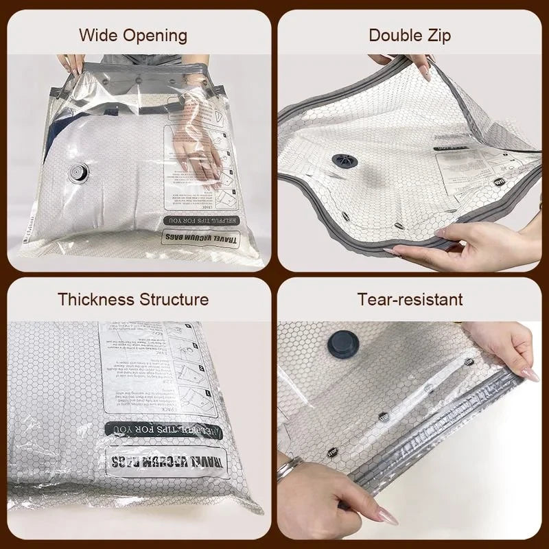 Travel Compression Vacuum Bags