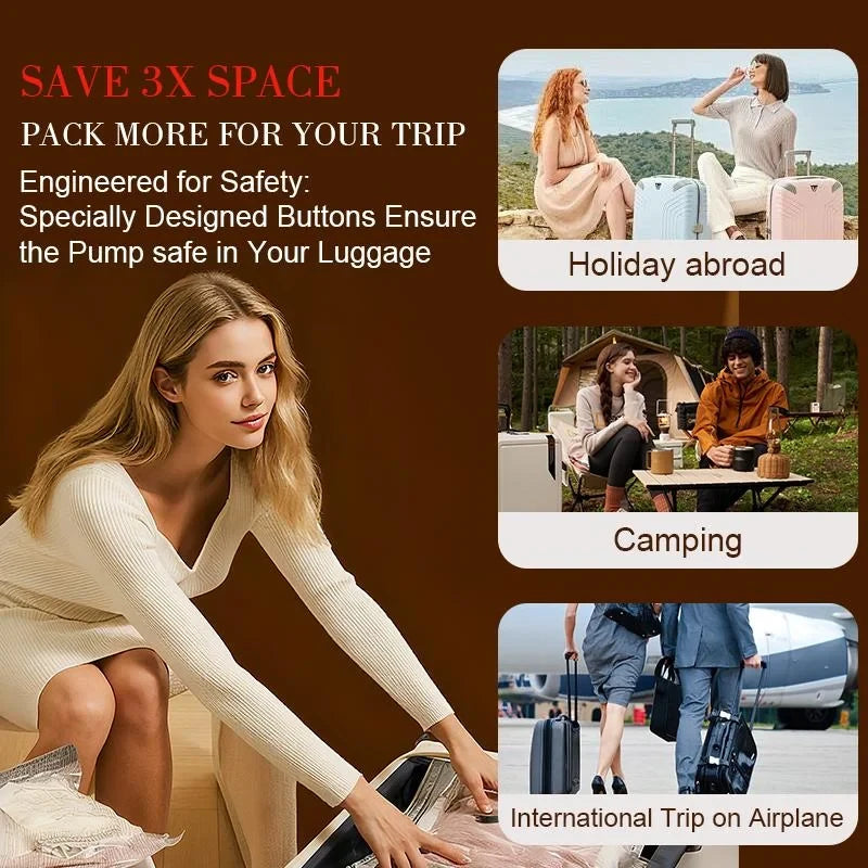 Travel Compression Vacuum Bags