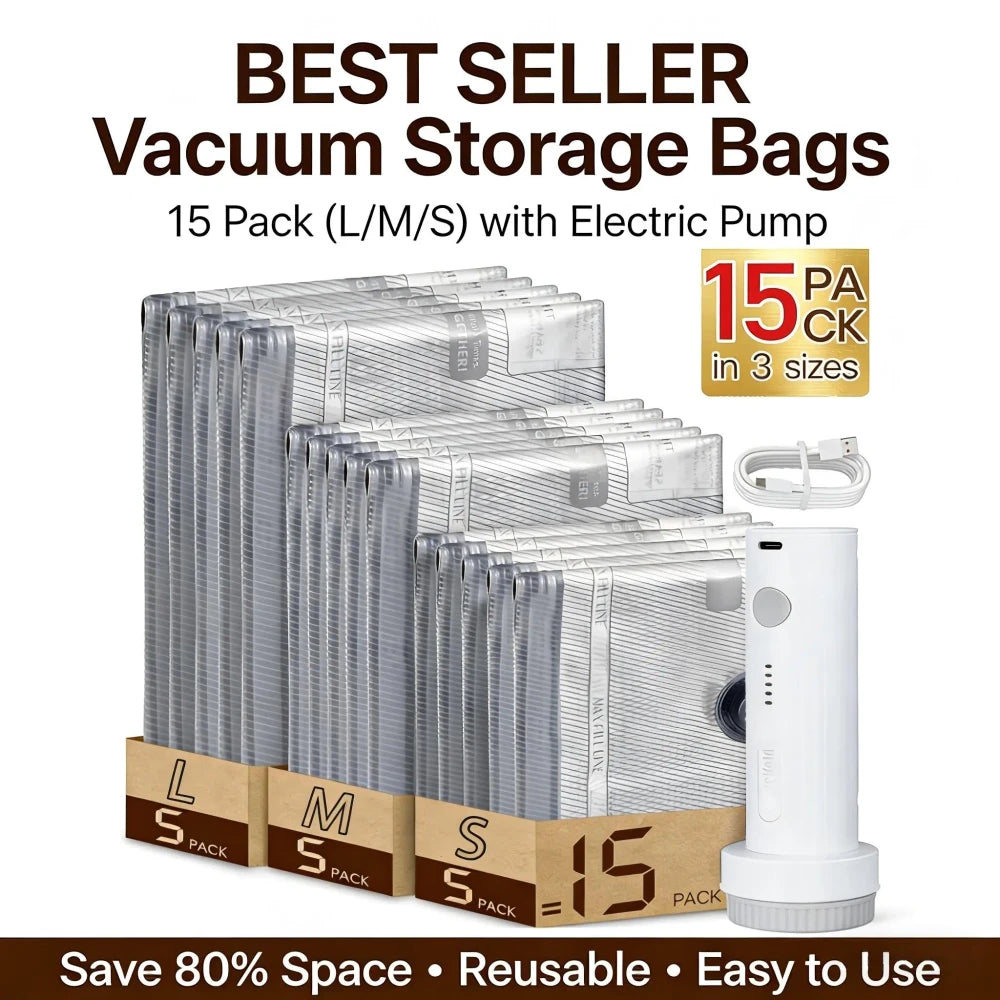 Travel Compression Vacuum Bags
