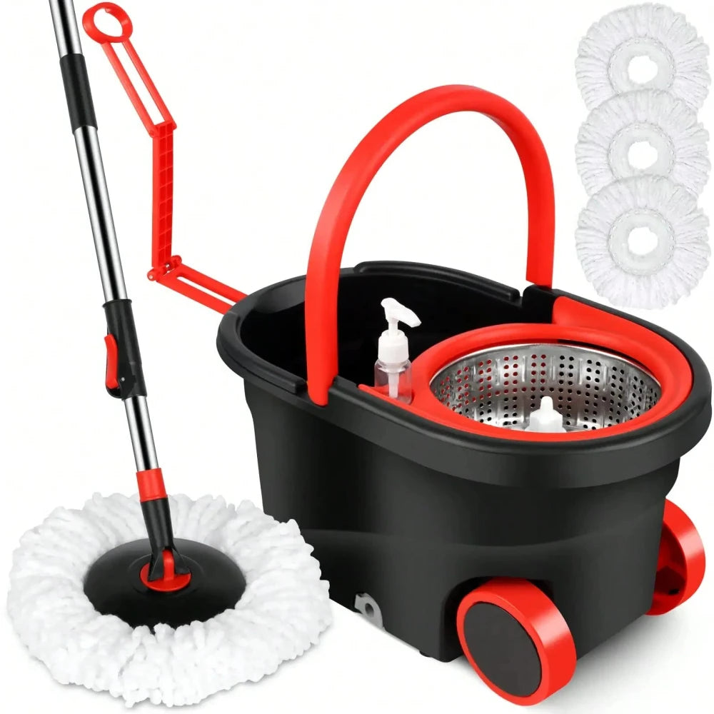 Rolling Spin Mop Bucket Set