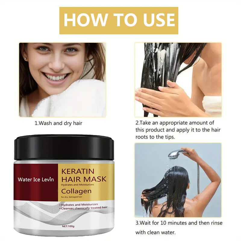 OGBluu Collagen & Keratin Hair Mask — Deep Repair & Frizz Control
