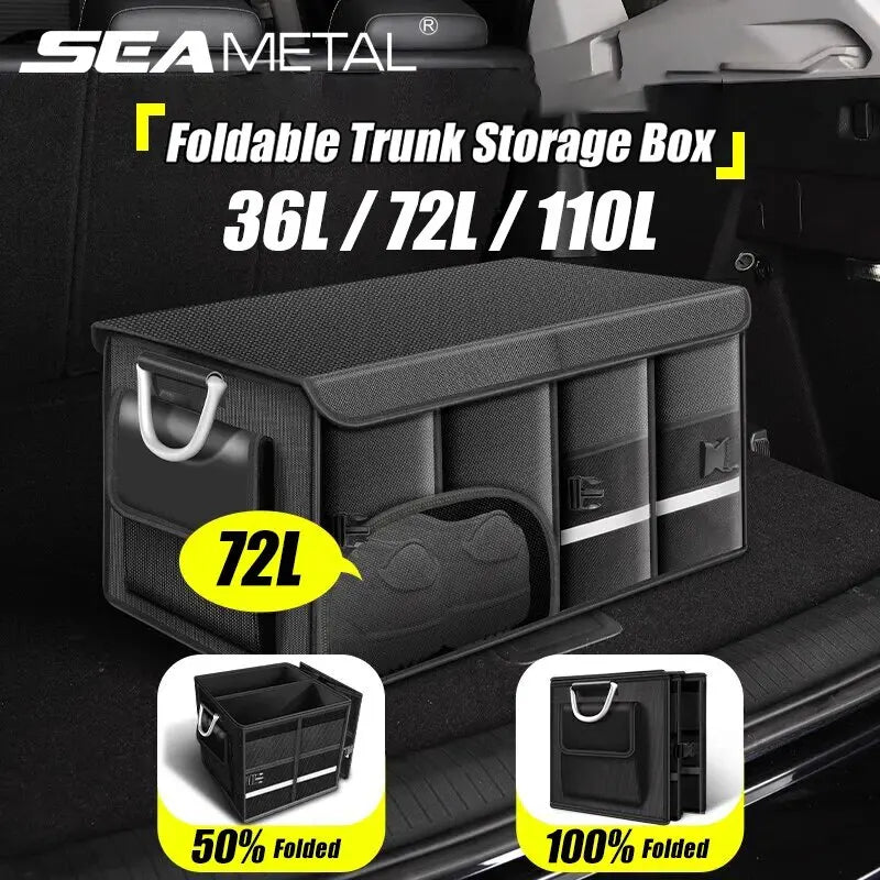 OGBluu 36L Foldable Car Trunk Organizer — Waterproof Oxford Cloth